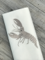 Preview: - Damast - Serviette 50 x 50 cm - Hummer taupe